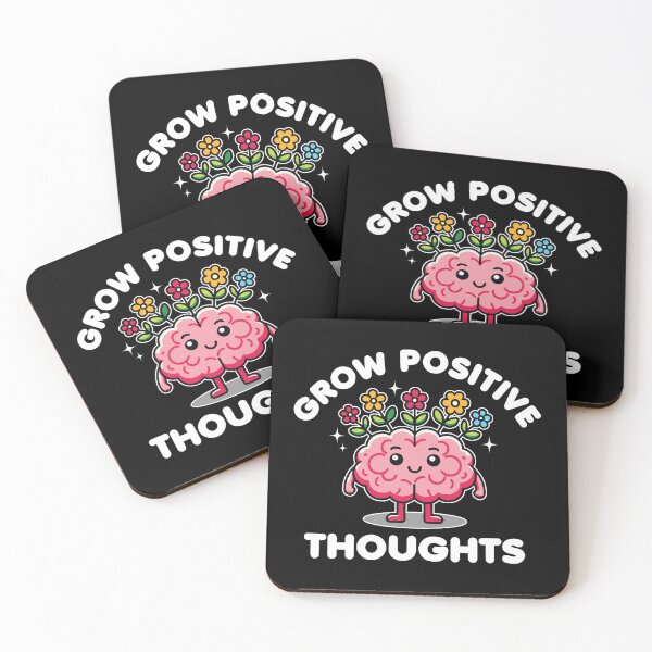 Item preview, Grow Positive Thoughts Cute Kawaii Brain designed and sold by MO DESIGNS.