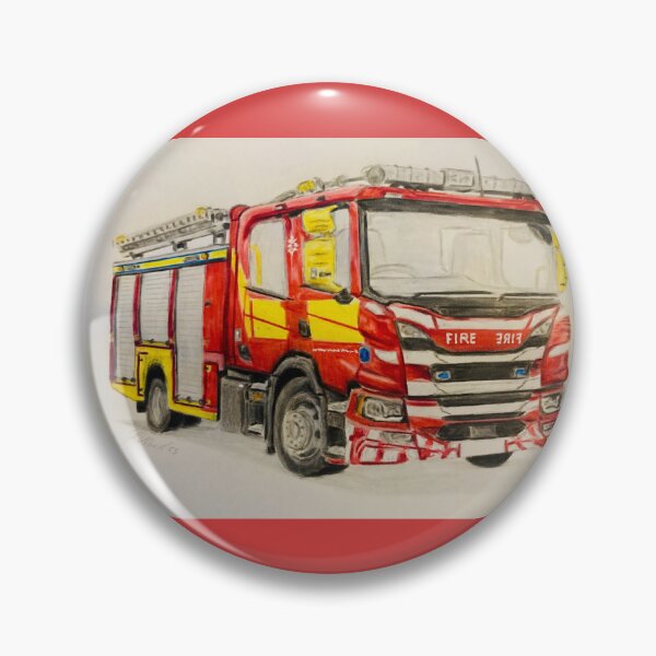 Item preview, Cheshire UK Fire truck  designed and sold by Truck drawing art.