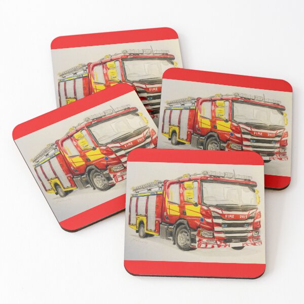 Item preview, Cheshire UK Fire truck  designed and sold by Truck drawing art.
