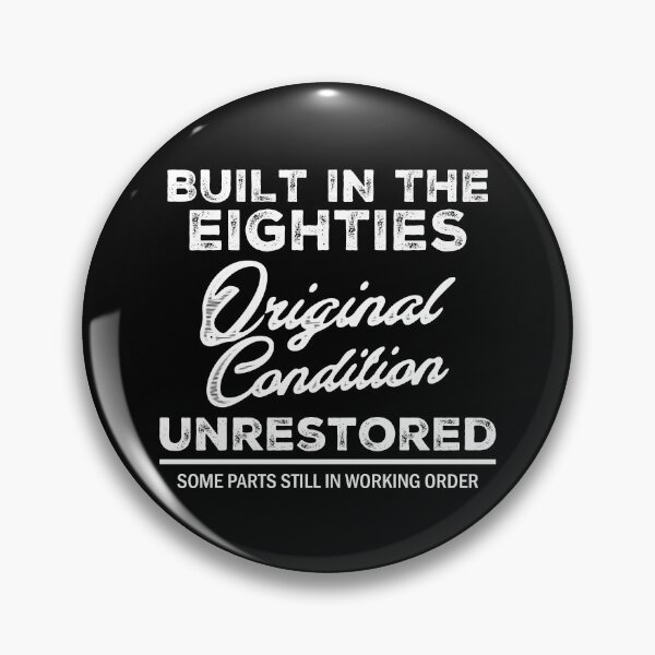 Item preview, Built In The 80s Original Condition Unrestored White Print designed and sold by MouseDeSigns.