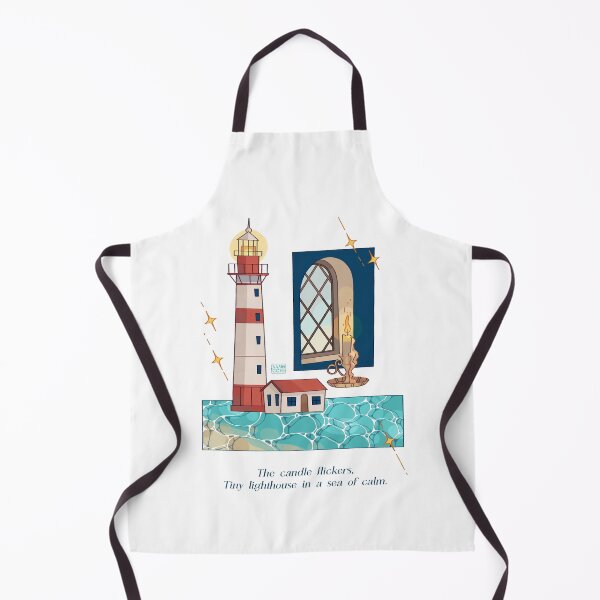 Item preview, Beach lighthouse by the sea designed and sold by namocchiart.