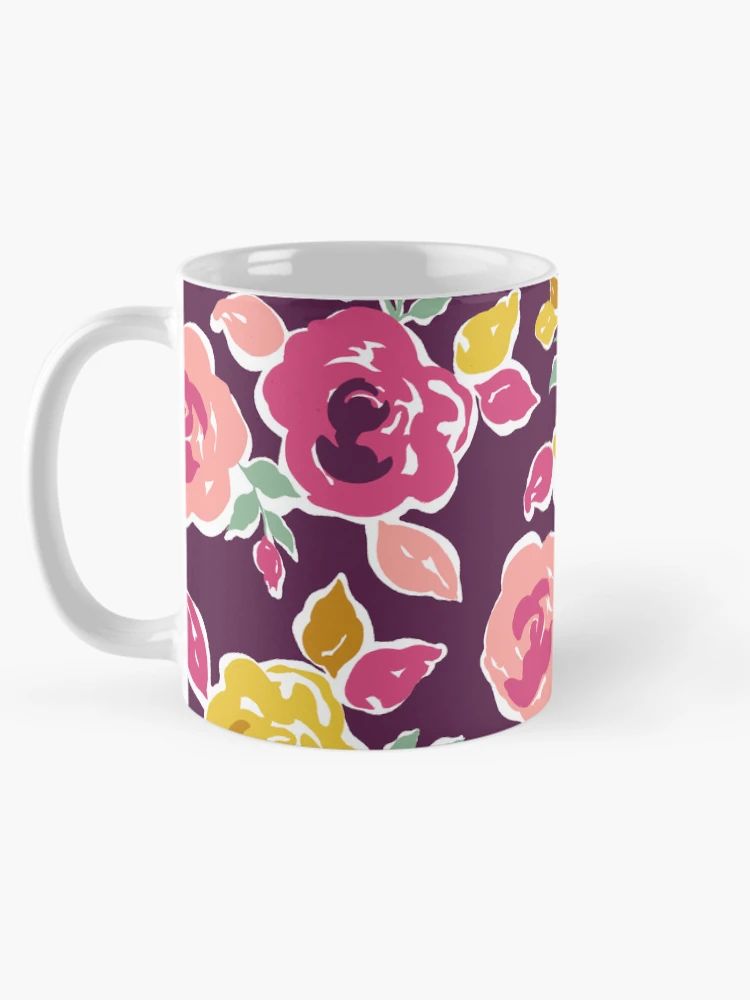 Thumbnail 5 of 6, Coffee Mug, Multi Color Roses Pattern designed and sold by Steve Haskamp.