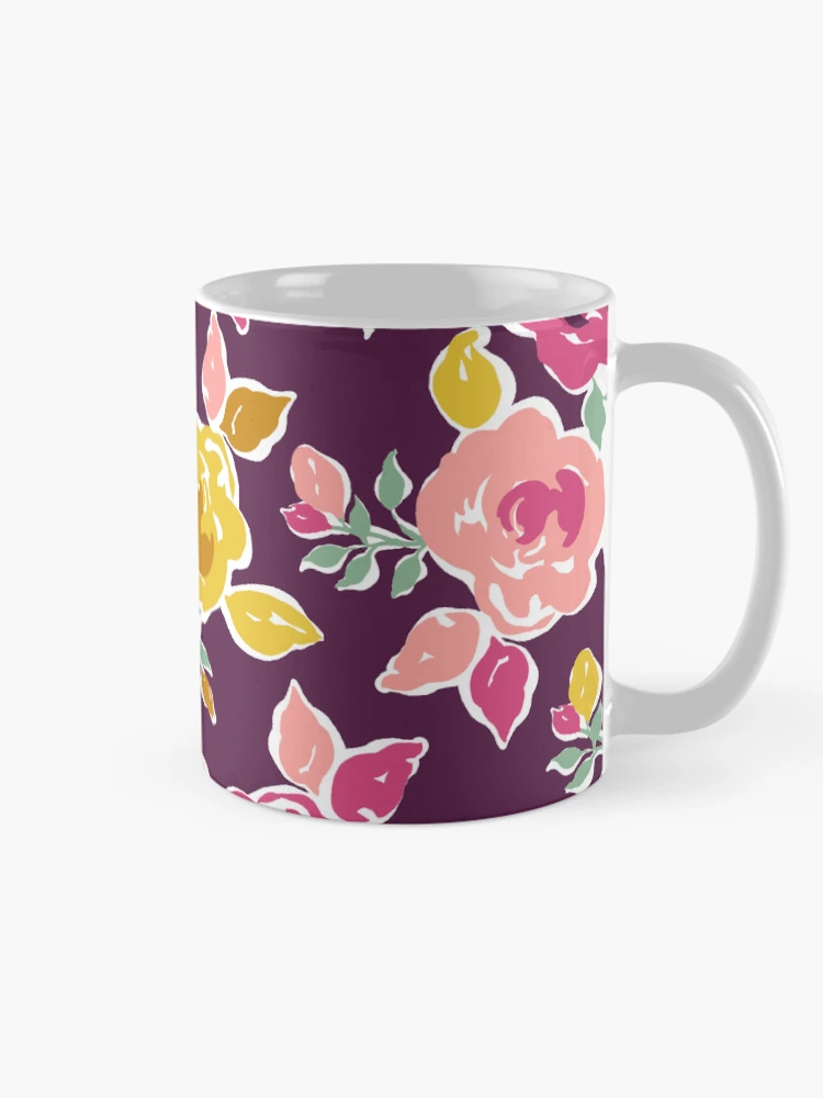 Thumbnail 3 of 6, Coffee Mug, Multi Color Roses Pattern designed and sold by Steve Haskamp.