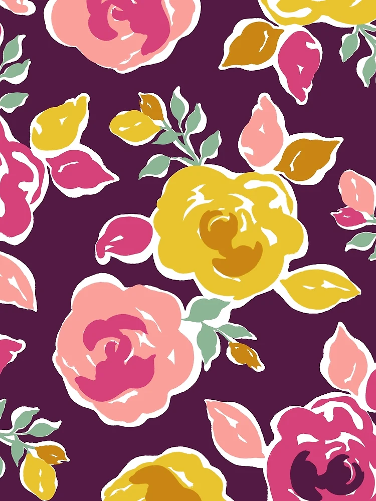 Thumbnail 4 of 4, Graphic T-Shirt, Multi Color Roses Pattern designed and sold by Steve Haskamp.