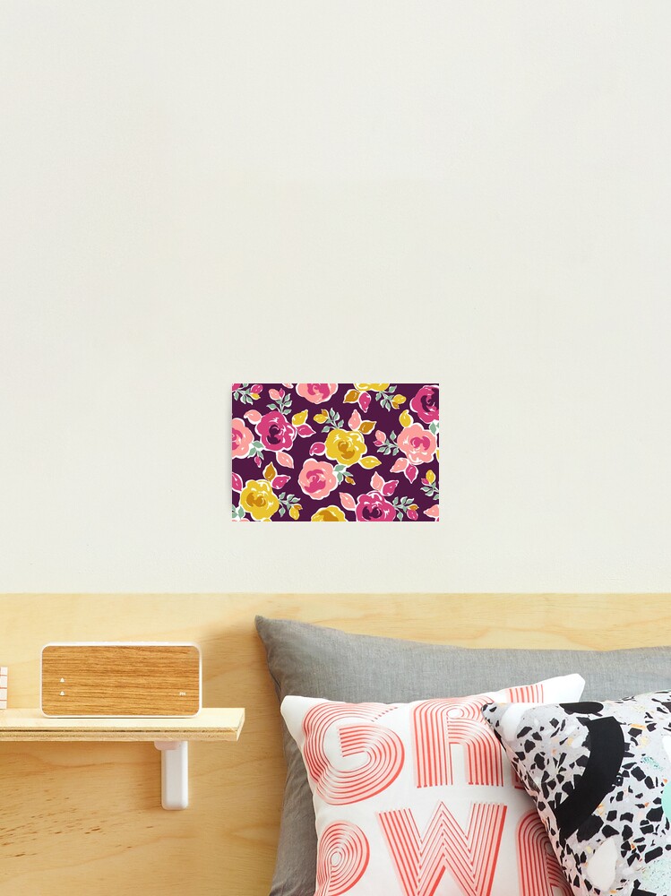Thumbnail 2 of 3, Photographic Print, Multi Color Roses Pattern designed and sold by SteveRH.
