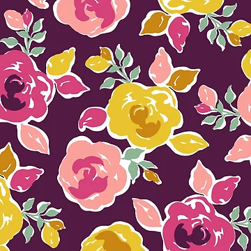 Artwork thumbnail, Multi Color Roses Pattern by Steve Haskamp