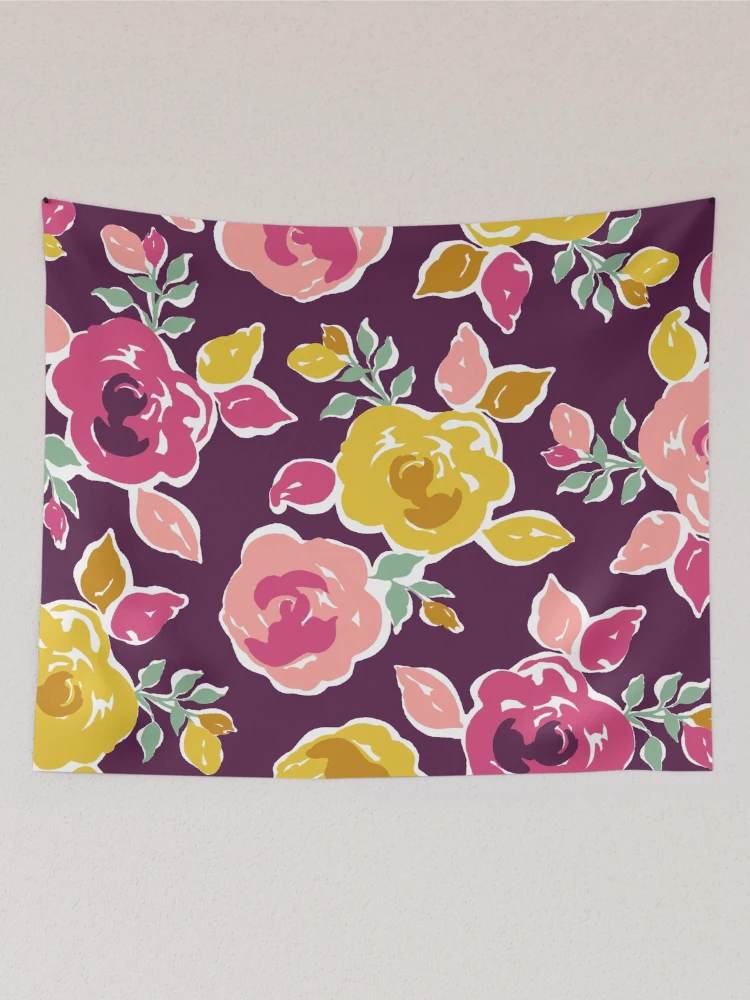 Thumbnail 2 of 3, Tapestry, Multi Color Roses Pattern designed and sold by Steve Haskamp.
