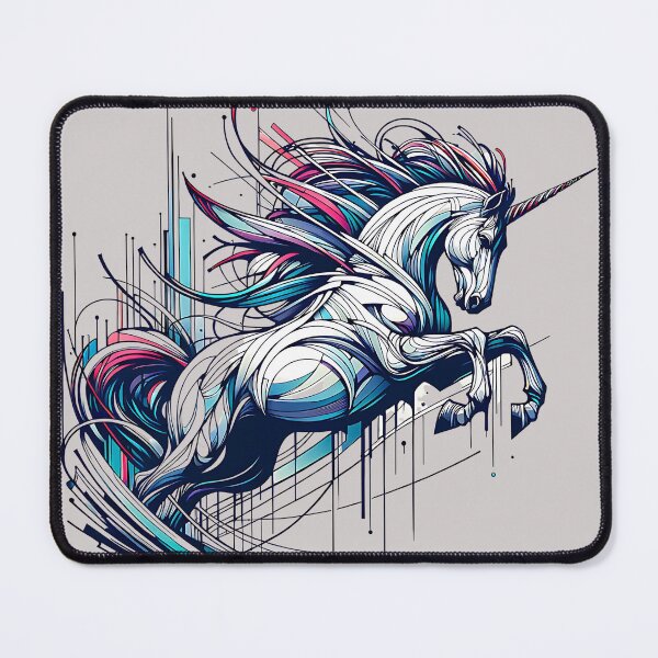 Item preview, Futuristic Unicorn in Motion designed and sold by AwesomeBeyondLimits.