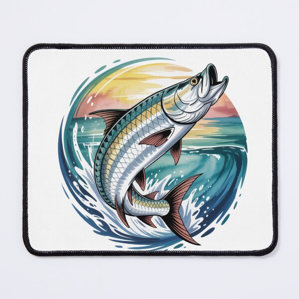 Item preview, Tarpon in Tropical Storm - Sport Fishing Design designed and sold by FusiTink.