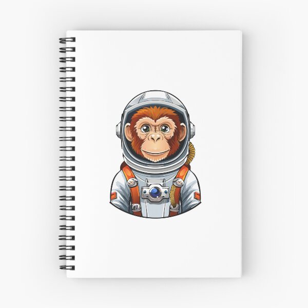 Item preview, Fantasy monkey Astronaut, Astronaut in space, illustration of cosmonaut floating in space, monkey cosmonaut in space designed and sold by Danler.
