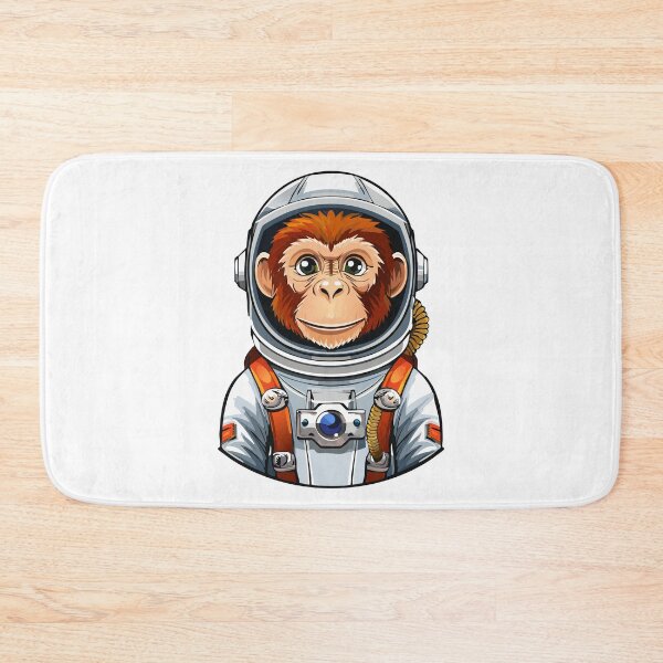 Item preview, Fantasy monkey Astronaut, Astronaut in space, illustration of cosmonaut floating in space, monkey cosmonaut in space designed and sold by Danler.