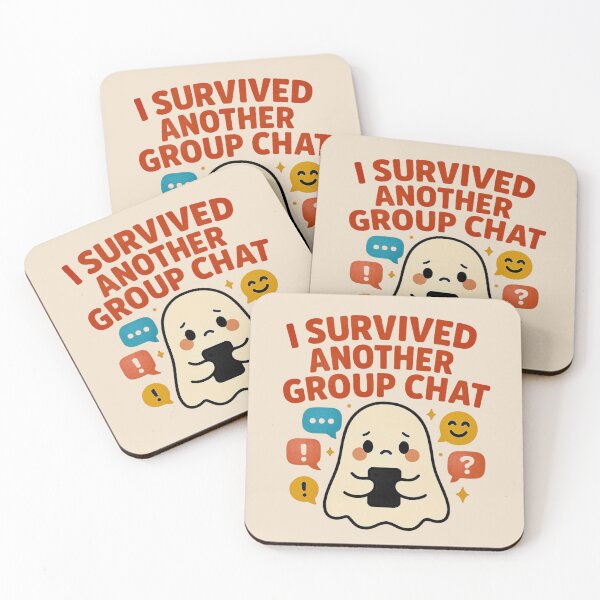 Item preview, I Survived Another Group Chat - Cute Ghost designed and sold by Myra365Art.