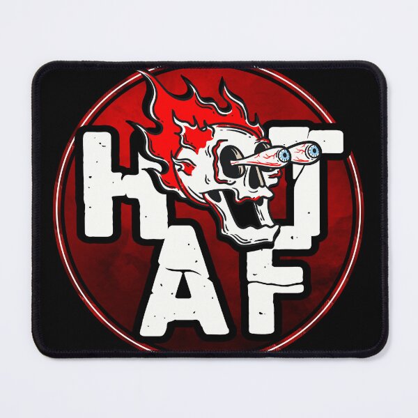 Item preview, Hot A.F. Skull On Fire Bulging Eyeballs designed and sold by MouseDeSigns.