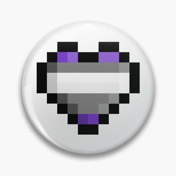 Item preview, Pixel Pride Flag Greysexual Heart designed and sold by HarveyHandcraftsandDesigns.