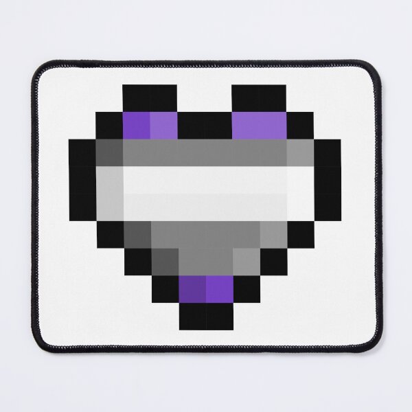 Item preview, Pixel Pride Flag Greysexual Heart designed and sold by HarveyHandcraftsandDesigns.