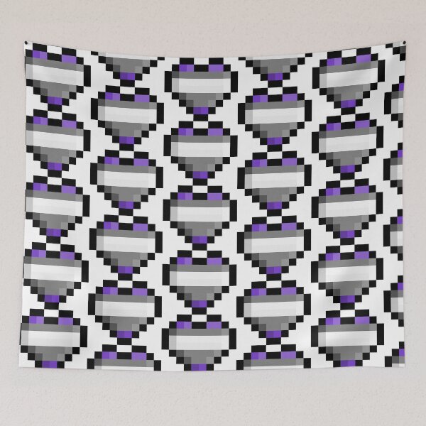 Item preview, Pixel Pride Flag Greysexual Heart designed and sold by HarveyHandcraftsandDesigns.