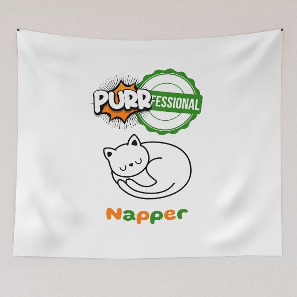 Item preview, purrfessional napper T-shirt designed and sold by kikistillkickin.