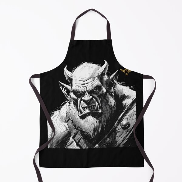 Artikelvorschau, Ferocious Demon Orc Warrior – Dark Fantasy Illustration entworfen und verkauft von DM.