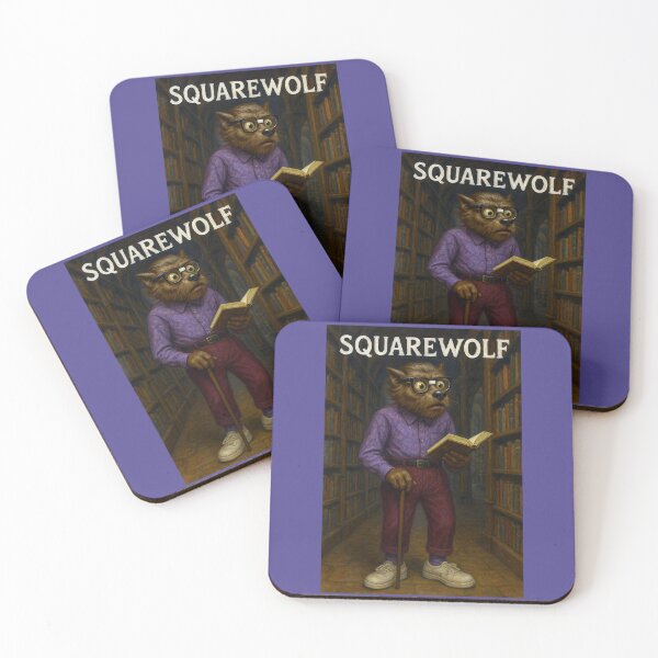 Item preview, Squarewolf at the Library designed and sold by Tridentulus.