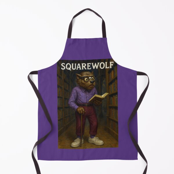 Item preview, Squarewolf at the Library designed and sold by Tridentulus.