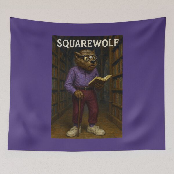 Item preview, Squarewolf at the Library designed and sold by Tridentulus.