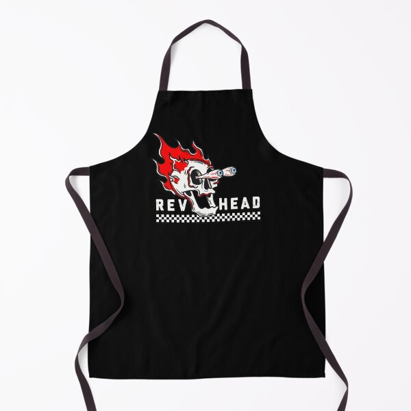 Item preview, RevHead Skull on Fire Bulging Eyeballs designed and sold by MouseDeSigns.