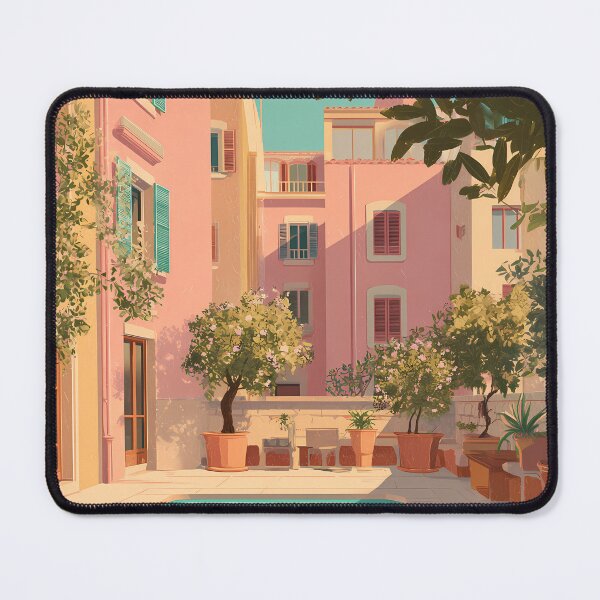 Item preview, PalmParadiso 012 – Mediterranean Pool Between Pink Facades designed and sold by Palmparadiso.