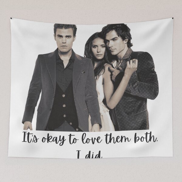 Item preview, It's okay to love them both, I did - Katherine Pierce, Salvatore brothers, The Vampire Diaries designed and sold by EVERLIHAUS.