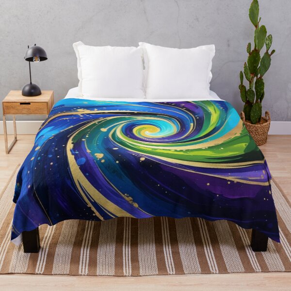Item preview, Abstract Spiral - Shades of Blue, Purple and Green 3 designed and sold by AlinaSCorner.
