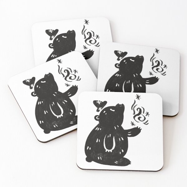 Item preview, Scratchy Bear Wizard, Fantasy Familiar designed and sold by Druid Soup.