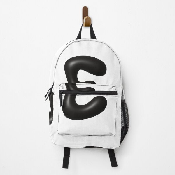 Item preview, Glossy Black Blob Letter E 3D Typography Art designed and sold by uncoXab.