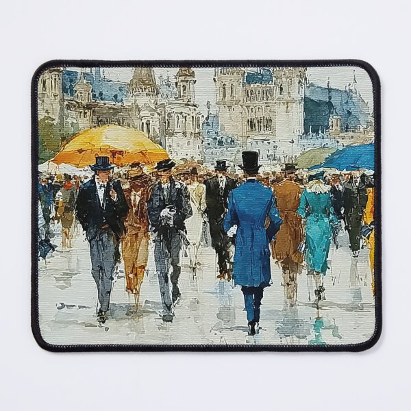 Item preview, ELEGANT STROLL IN THE RAIN designed and sold by ArtbyRolleen.