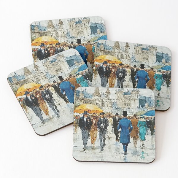 Item preview, ELEGANT STROLL IN THE RAIN designed and sold by ArtbyRolleen.