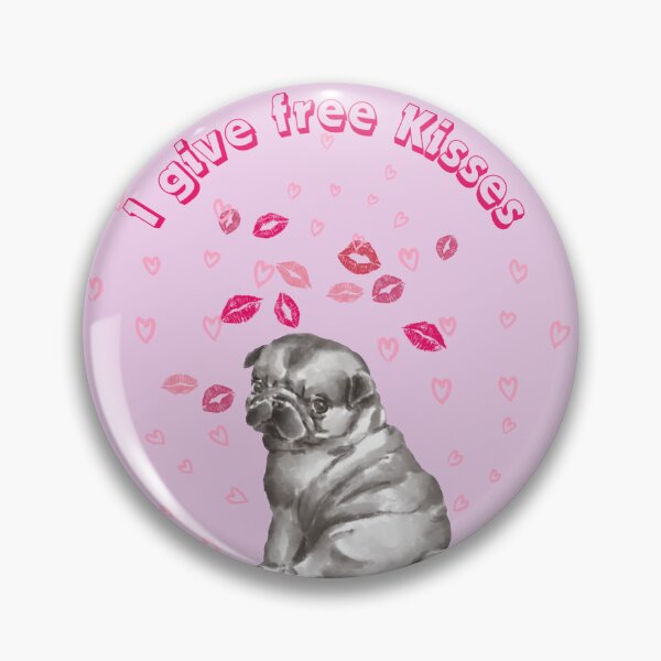 Item preview, Pug Kisses designed and sold by MitMopsundHerz Rosinchens_Welt.