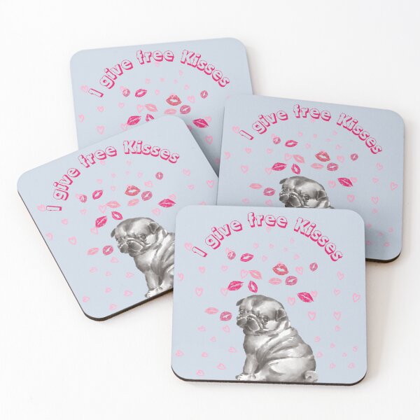 Item preview, Pug Kisses designed and sold by MitMopsundHerz Rosinchens_Welt.