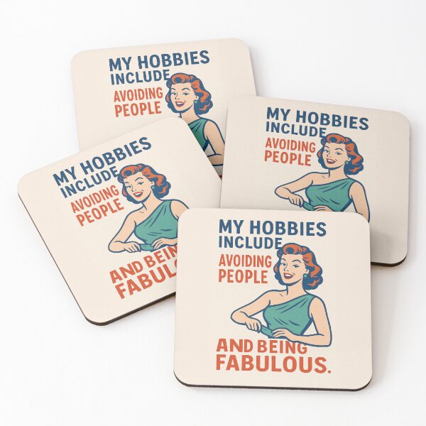 Item preview, My hobbies include avoiding people and being fabulous.- V2 designed and sold by WheelieGdArt.
