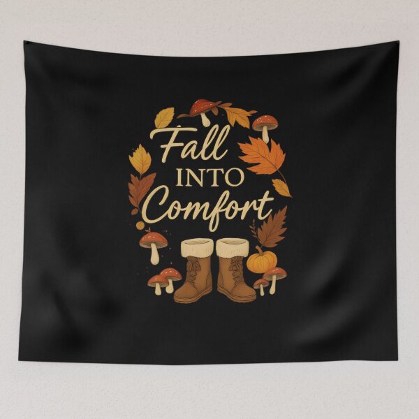 Item preview, Fall Into Comfort - Whimsical Autumn T-Shirt designed and sold by Uglyandcute.