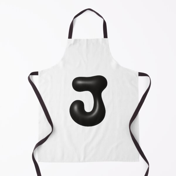 Item preview, Glossy Black Blob Letter J 3D Typography Art designed and sold by uncoXab.