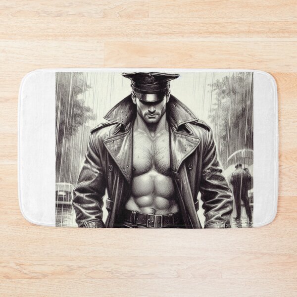 Item preview, Gay Pride 1940's Leather Rain Berlin Leder Military Gay Pride Graphic Design designed and sold by ItsAKinkThing.