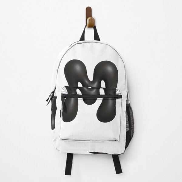 Item preview, Glossy Black Blob Letter M 3D Typography Art designed and sold by uncoXab.