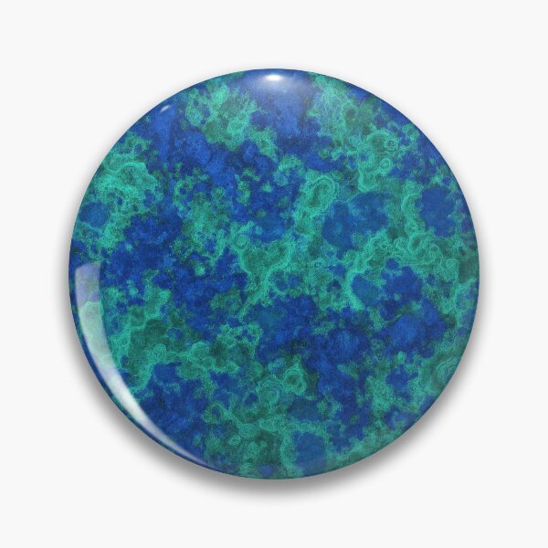 Item preview, Deep Ocean Blue Azurmalachite Pattern – Abstract Mineral Texture Art designed and sold by SurfaceCraft Studio.