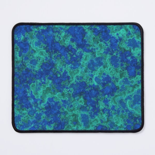 Item preview, Deep Ocean Blue Azurmalachite Pattern – Abstract Mineral Texture Art designed and sold by SurfaceCraft Studio.