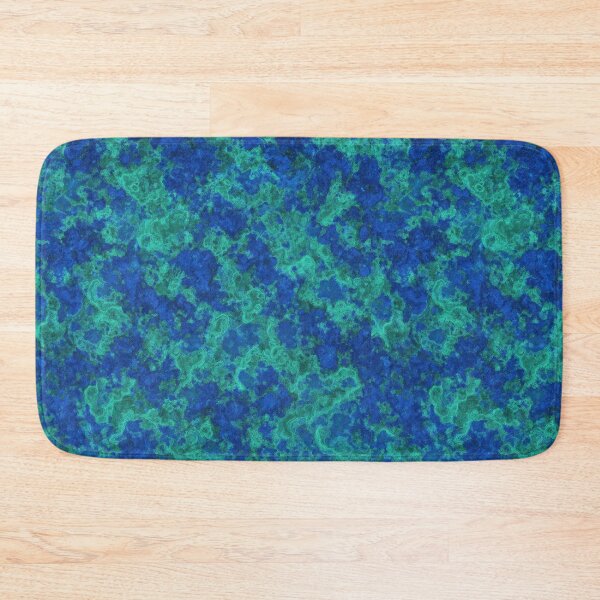 Item preview, Deep Ocean Blue Azurmalachite Pattern – Abstract Mineral Texture Art designed and sold by SurfaceCraft Studio.