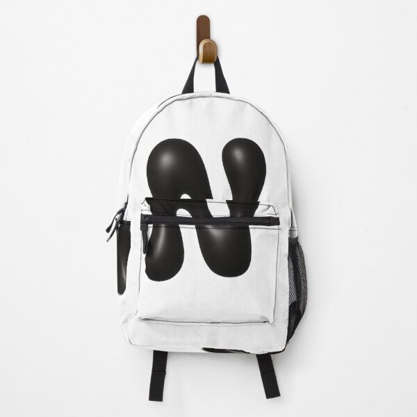 Item preview, Glossy Black Blob Letter N 3D Typography Art designed and sold by uncoXab.
