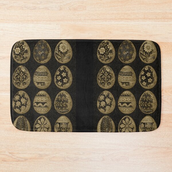 Item preview, Golden Easter Eggs Collection - Vintage Ornate Decorated Eggs with Floral Patterns designed and sold by freackly.
