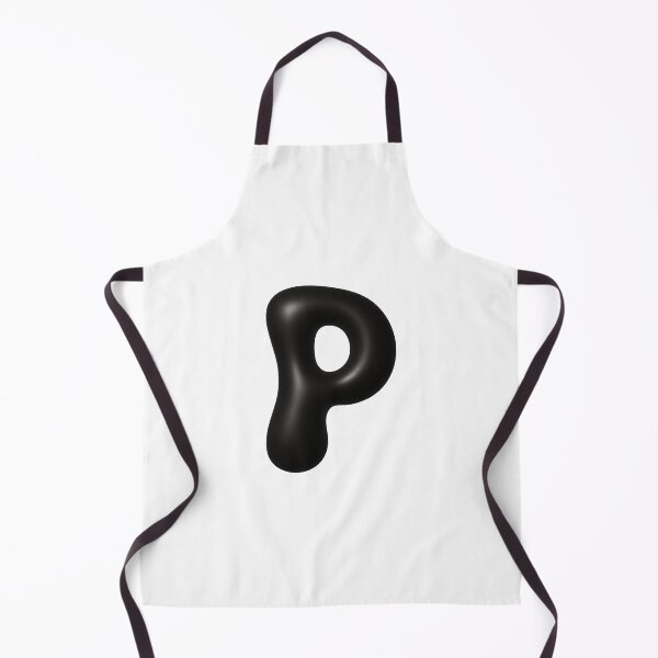 Item preview, Glossy Black Blob Letter P 3D Typography Art designed and sold by uncoXab.