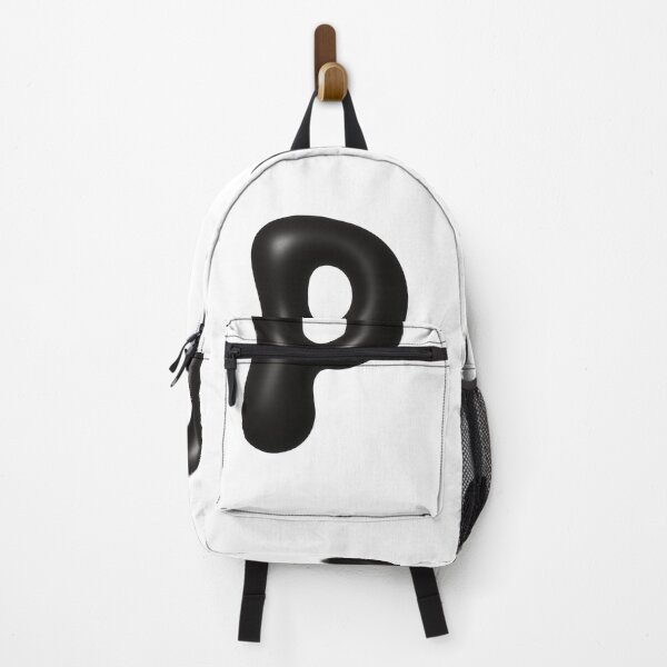 Item preview, Glossy Black Blob Letter P 3D Typography Art designed and sold by uncoXab.