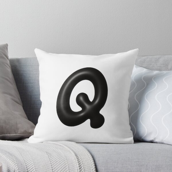 Item preview, Glossy Black Blob Letter Q 3D Typography Art designed and sold by uncoXab.