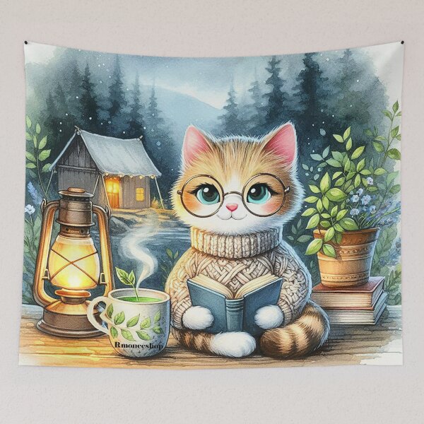 Item preview, Purrfect Retreat Into Stillness designed and sold by rmoneeshop.