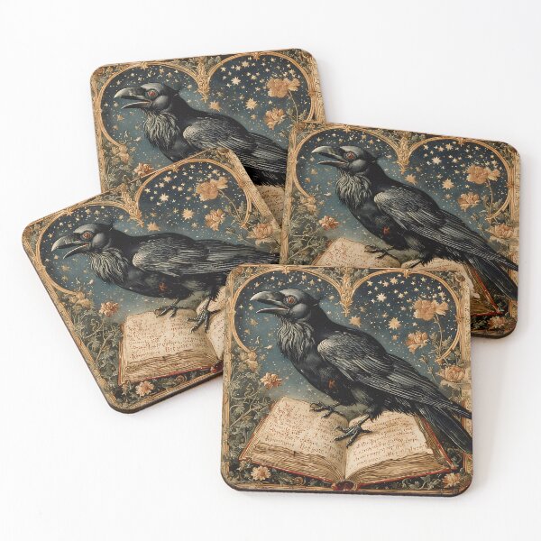 Item preview, The black raven with an ancient book. designed and sold by Natalia-Vlad.